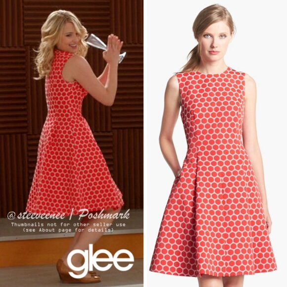 Kate Spade Cory Dot Dress ASO Quinn Fabray Glee - Picture 1 of 16